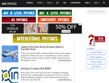 Tablet Screenshot of miniphysics.com